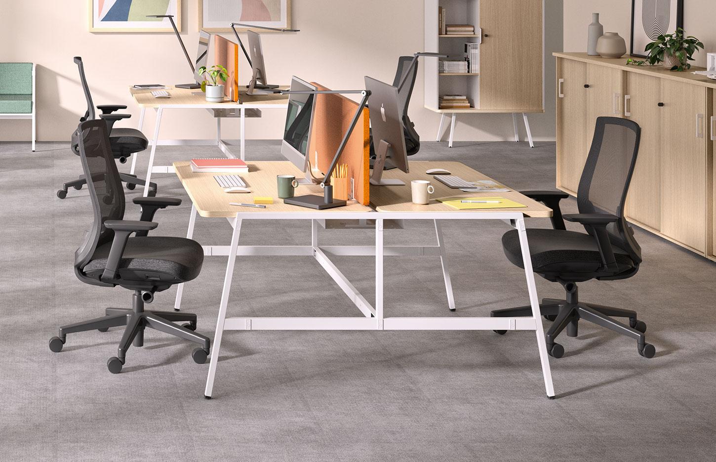 Bureau open space flex-office coworking bureau tables hautes, gamme Fundy - France Bureau